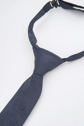 Junior Navy Paisley Tie